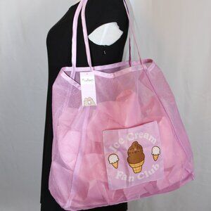 NWT Pusheen Pink Mesh Beach/Laundry Bag
